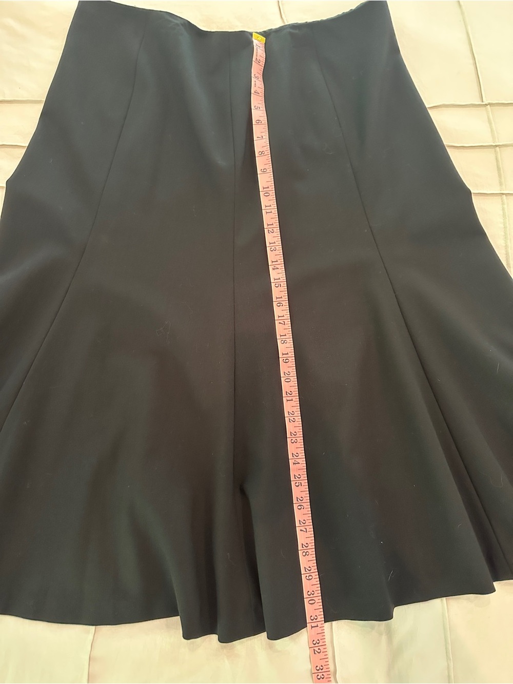 Lauren Ralph Lauren Black A-Line Midi Skirt Size 14W - Picture 7 of 7